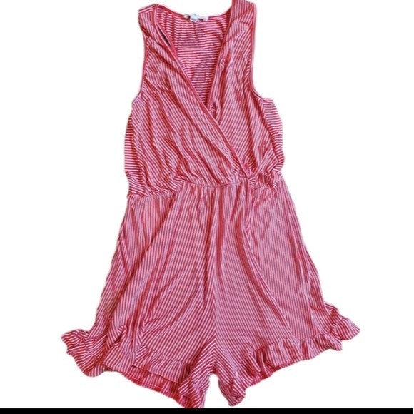 Rolla Coaster Red Striped Romper - Picture 6 of 10